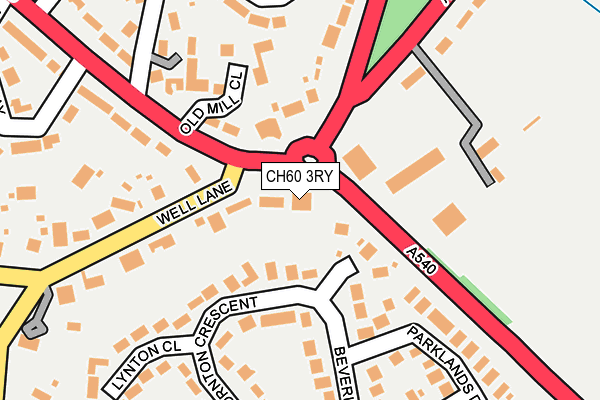 CH60 3RY map - OS OpenMap – Local (Ordnance Survey) CH60 3RY map - OS OpenMap – Local (Ordnance Survey)