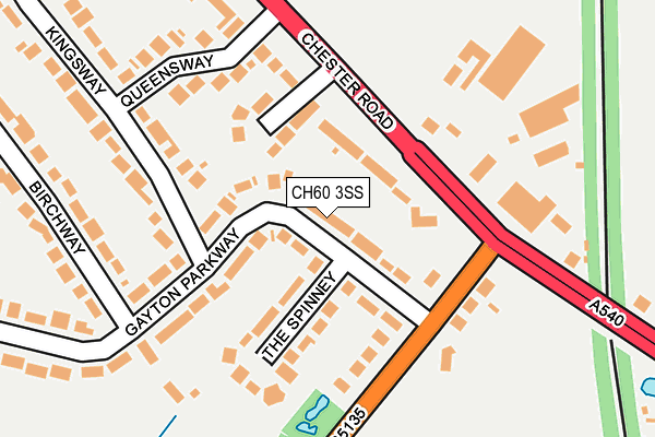 CH60 3SS map - OS OpenMap – Local (Ordnance Survey) CH60 3SS map - OS OpenMap – Local (Ordnance Survey)