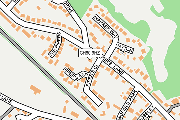 CH60 9HZ map - OS OpenMap – Local (Ordnance Survey) CH60 9HZ map - OS OpenMap – Local (Ordnance Survey)