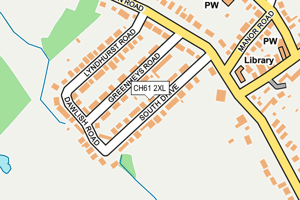 CH61 2XL map - OS OpenMap – Local (Ordnance Survey) CH61 2XL map - OS OpenMap – Local (Ordnance Survey)