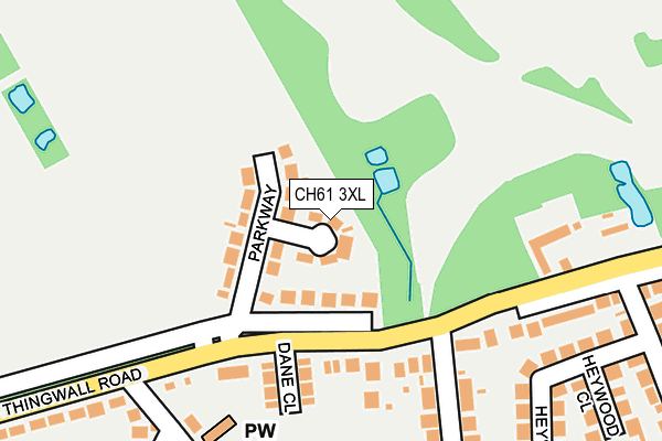 CH61 3XL map - OS OpenMap – Local (Ordnance Survey) CH61 3XL map - OS OpenMap – Local (Ordnance Survey)