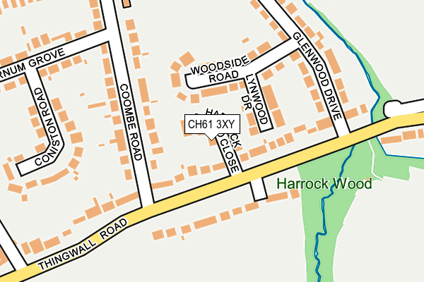 CH61 3XY map - OS OpenMap – Local (Ordnance Survey) CH61 3XY map - OS OpenMap – Local (Ordnance Survey)