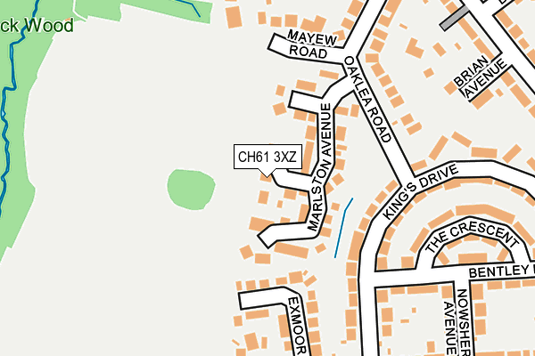 CH61 3XZ map - OS OpenMap – Local (Ordnance Survey) CH61 3XZ map - OS OpenMap – Local (Ordnance Survey)