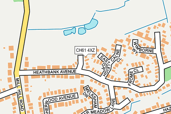 CH61 4XZ map - OS OpenMap – Local (Ordnance Survey) CH61 4XZ map - OS OpenMap – Local (Ordnance Survey)