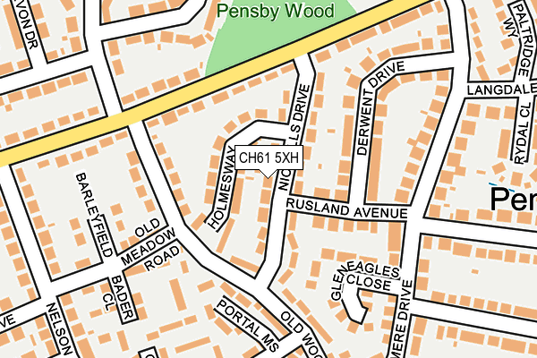 CH61 5XH map - OS OpenMap – Local (Ordnance Survey) CH61 5XH map - OS OpenMap – Local (Ordnance Survey)