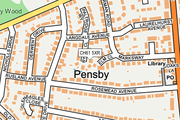 CH61 5XR map - OS OpenMap – Local (Ordnance Survey) CH61 5XR map - OS OpenMap – Local (Ordnance Survey)