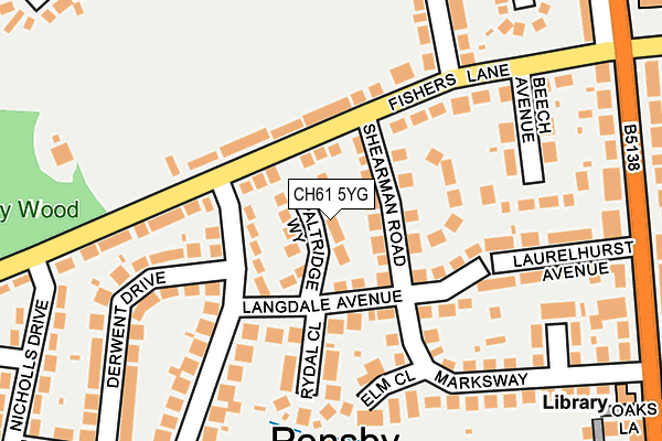 CH61 5YG map - OS OpenMap – Local (Ordnance Survey) CH61 5YG map - OS OpenMap – Local (Ordnance Survey)
