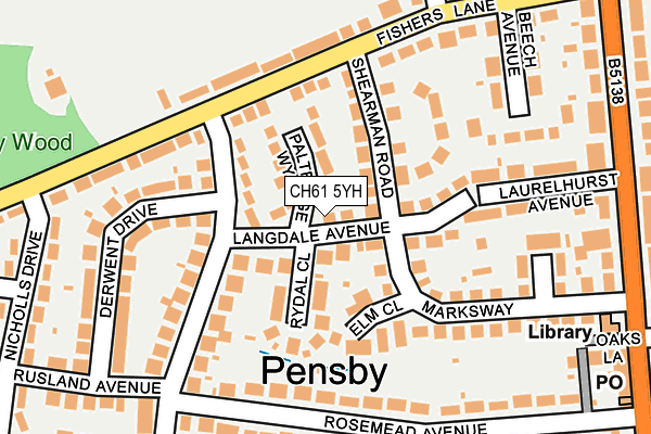 CH61 5YH map - OS OpenMap – Local (Ordnance Survey) CH61 5YH map - OS OpenMap – Local (Ordnance Survey)