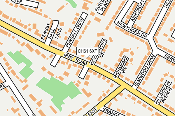 CH61 6XF map - OS OpenMap – Local (Ordnance Survey) CH61 6XF map - OS OpenMap – Local (Ordnance Survey)