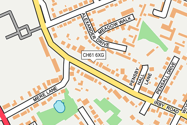 CH61 6XG map - OS OpenMap – Local (Ordnance Survey) CH61 6XG map - OS OpenMap – Local (Ordnance Survey)