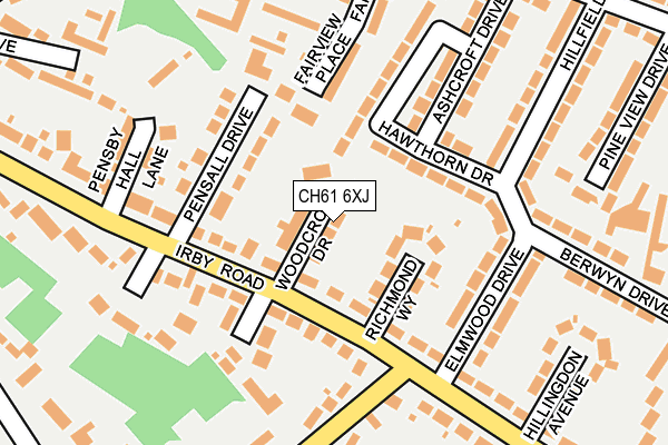 CH61 6XJ map - OS OpenMap – Local (Ordnance Survey) CH61 6XJ map - OS OpenMap – Local (Ordnance Survey)