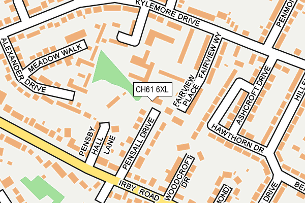 CH61 6XL map - OS OpenMap – Local (Ordnance Survey)