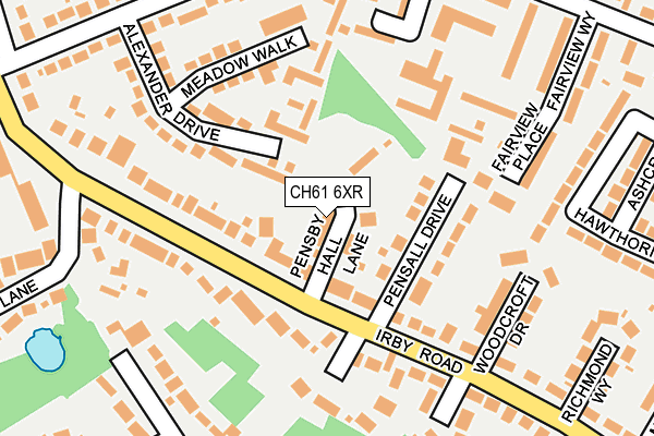 CH61 6XR map - OS OpenMap – Local (Ordnance Survey) CH61 6XR map - OS OpenMap – Local (Ordnance Survey)