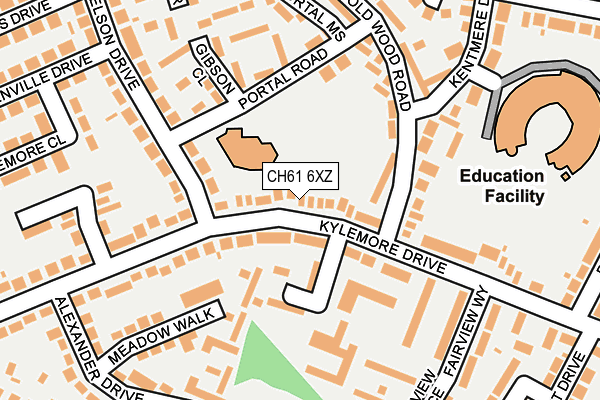 CH61 6XZ map - OS OpenMap – Local (Ordnance Survey) CH61 6XZ map - OS OpenMap – Local (Ordnance Survey)