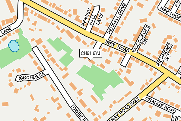 CH61 6YJ map - OS OpenMap – Local (Ordnance Survey) CH61 6YJ map - OS OpenMap – Local (Ordnance Survey)