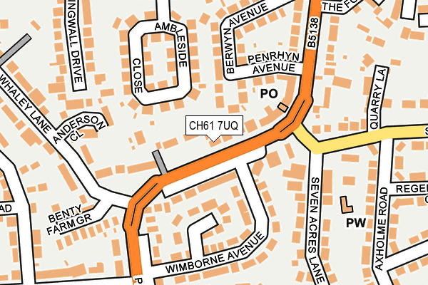 CH61 7UQ map - OS OpenMap – Local (Ordnance Survey) CH61 7UQ map - OS OpenMap – Local (Ordnance Survey)