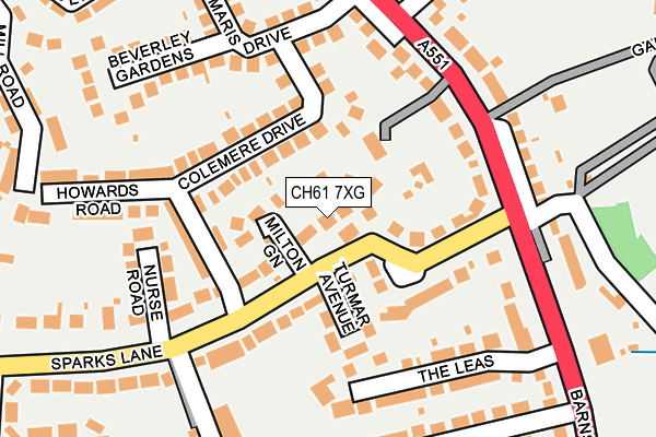 CH61 7XG map - OS OpenMap – Local (Ordnance Survey) CH61 7XG map - OS OpenMap – Local (Ordnance Survey)