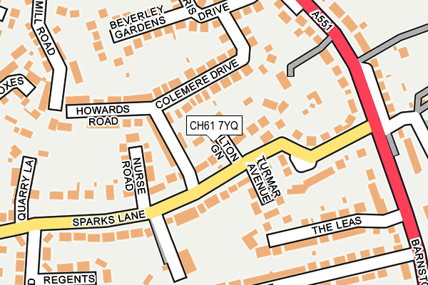 CH61 7YQ map - OS OpenMap – Local (Ordnance Survey) CH61 7YQ map - OS OpenMap – Local (Ordnance Survey)