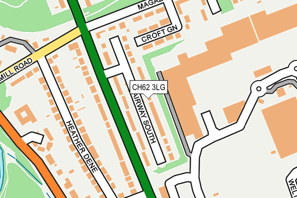 CH62 3LG map - OS OpenMap – Local (Ordnance Survey) CH62 3LG map - OS OpenMap – Local (Ordnance Survey)