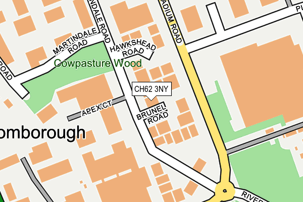 CH62 3NY map - OS OpenMap – Local (Ordnance Survey) CH62 3NY map - OS OpenMap – Local (Ordnance Survey)