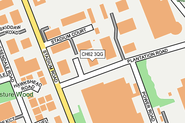 CH62 3QG map - OS OpenMap – Local (Ordnance Survey) CH62 3QG map - OS OpenMap – Local (Ordnance Survey)