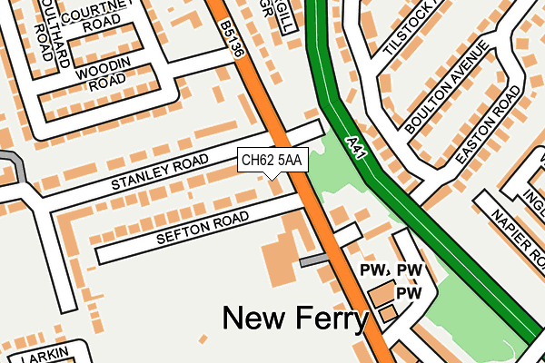 CH62 5AA map - OS OpenMap – Local (Ordnance Survey) CH62 5AA map - OS OpenMap – Local (Ordnance Survey)