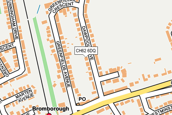 CH62 6DQ map - OS OpenMap – Local (Ordnance Survey) CH62 6DQ map - OS OpenMap – Local (Ordnance Survey)