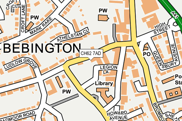 CH62 7AD map - OS OpenMap – Local (Ordnance Survey) CH62 7AD map - OS OpenMap – Local (Ordnance Survey)