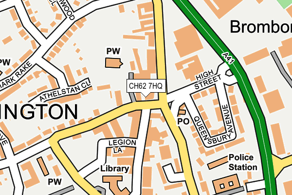 CH62 7HQ map - OS OpenMap – Local (Ordnance Survey) CH62 7HQ map - OS OpenMap – Local (Ordnance Survey)