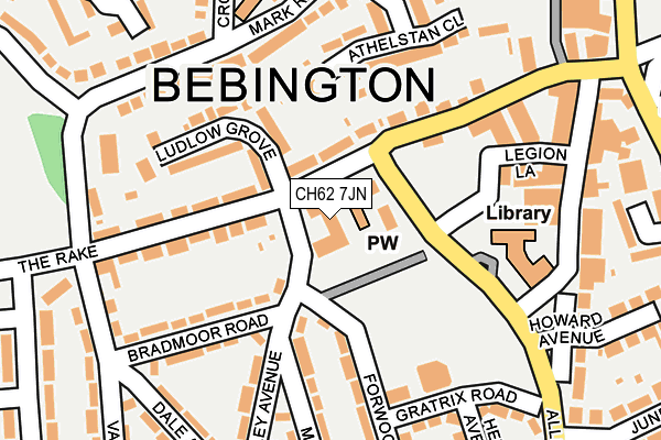 CH62 7JN map - OS OpenMap – Local (Ordnance Survey) CH62 7JN map - OS OpenMap – Local (Ordnance Survey)
