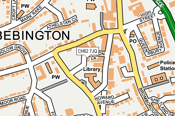 CH62 7JQ map - OS OpenMap – Local (Ordnance Survey) CH62 7JQ map - OS OpenMap – Local (Ordnance Survey)