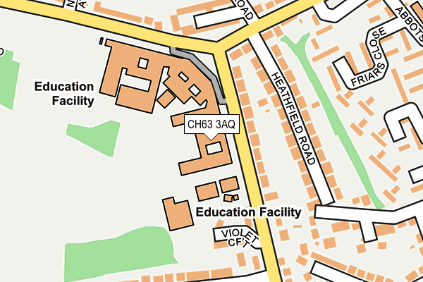 CH63 3AQ map - OS OpenMap – Local (Ordnance Survey) CH63 3AQ map - OS OpenMap – Local (Ordnance Survey)