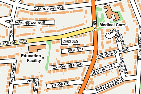 CH63 3EG map - OS OpenMap – Local (Ordnance Survey) CH63 3EG map - OS OpenMap – Local (Ordnance Survey)