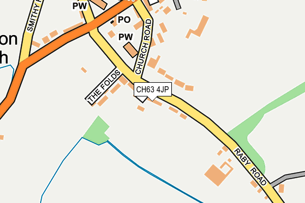 CH63 4JP map - OS OpenMap – Local (Ordnance Survey) CH63 4JP map - OS OpenMap – Local (Ordnance Survey)