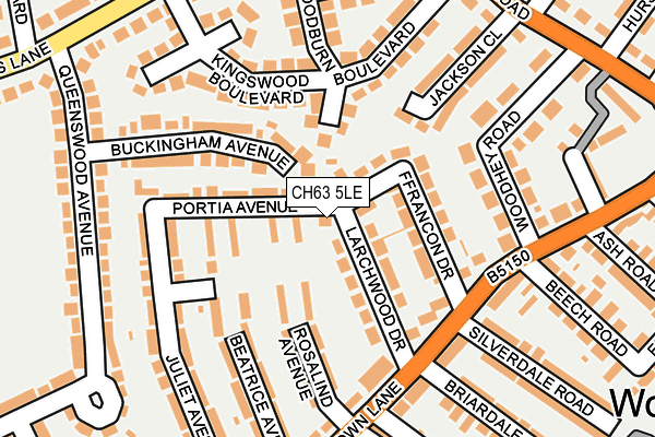 CH63 5LE map - OS OpenMap – Local (Ordnance Survey) CH63 5LE map - OS OpenMap – Local (Ordnance Survey)