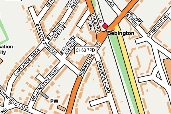 CH63 7PD map - OS OpenMap – Local (Ordnance Survey) CH63 7PD map - OS OpenMap – Local (Ordnance Survey)