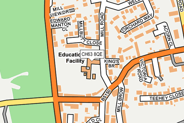 CH63 8QE map - OS OpenMap – Local (Ordnance Survey) CH63 8QE map - OS OpenMap – Local (Ordnance Survey)
