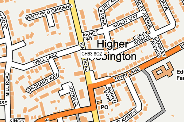 CH63 8QZ map - OS OpenMap – Local (Ordnance Survey) CH63 8QZ map - OS OpenMap – Local (Ordnance Survey)