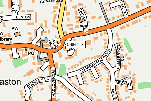 CH64 1TX map - OS OpenMap – Local (Ordnance Survey) CH64 1TX map - OS OpenMap – Local (Ordnance Survey)