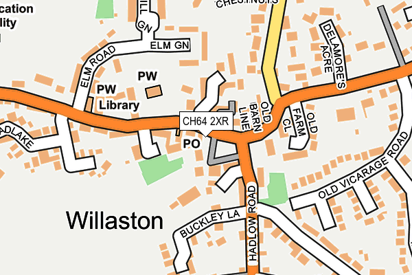 CH64 2XR map - OS OpenMap – Local (Ordnance Survey) CH64 2XR map - OS OpenMap – Local (Ordnance Survey)