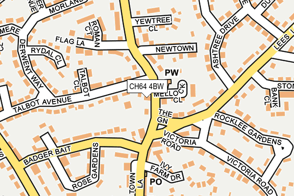 CH64 4BW map - OS OpenMap – Local (Ordnance Survey) CH64 4BW map - OS OpenMap – Local (Ordnance Survey)