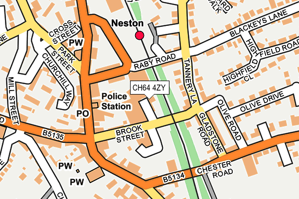 CH64 4ZY map - OS OpenMap – Local (Ordnance Survey) CH64 4ZY map - OS OpenMap – Local (Ordnance Survey)