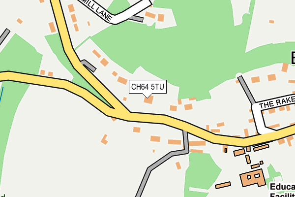 CH64 5TU map - OS OpenMap – Local (Ordnance Survey)