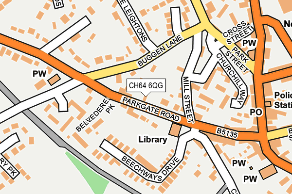 CH64 6QG map - OS OpenMap – Local (Ordnance Survey) CH64 6QG map - OS OpenMap – Local (Ordnance Survey)