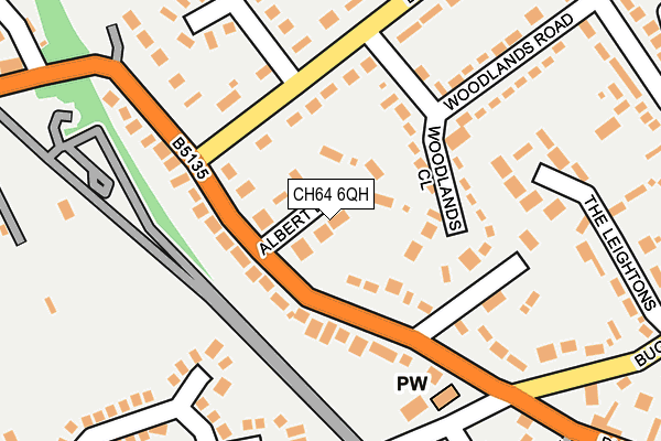 CH64 6QH map - OS OpenMap – Local (Ordnance Survey) CH64 6QH map - OS OpenMap – Local (Ordnance Survey)