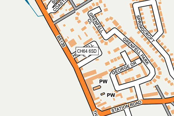 CH64 6SD map - OS OpenMap – Local (Ordnance Survey) CH64 6SD map - OS OpenMap – Local (Ordnance Survey)