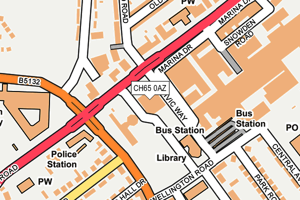 CH65 0AZ map - OS OpenMap – Local (Ordnance Survey) CH65 0AZ map - OS OpenMap – Local (Ordnance Survey)