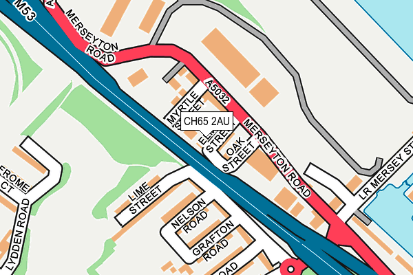 CH65 2AU map - OS OpenMap – Local (Ordnance Survey) CH65 2AU map - OS OpenMap – Local (Ordnance Survey)