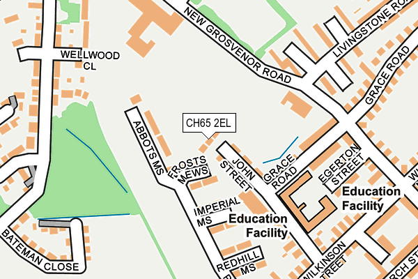 CH65 2EL map - OS OpenMap – Local (Ordnance Survey) CH65 2EL map - OS OpenMap – Local (Ordnance Survey)