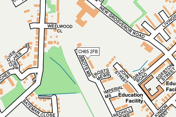 CH65 2FB map - OS OpenMap – Local (Ordnance Survey)
